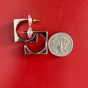 Squared earrings vintage retro unique E235